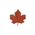 Leather Maple Leaf Hair Clip – Autumn Brown & Forest Green
