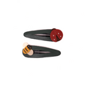 Leather Ladybug & Bee Snap Clip Set – 2 Pieces