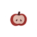 Leather Big Apple Hair Clip