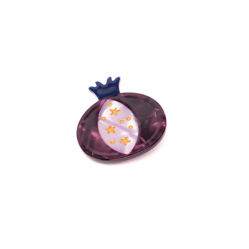 Eggplant Hair Clip – Petite Purple