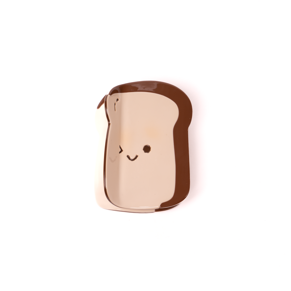 Bread Slice Hair Claw – White