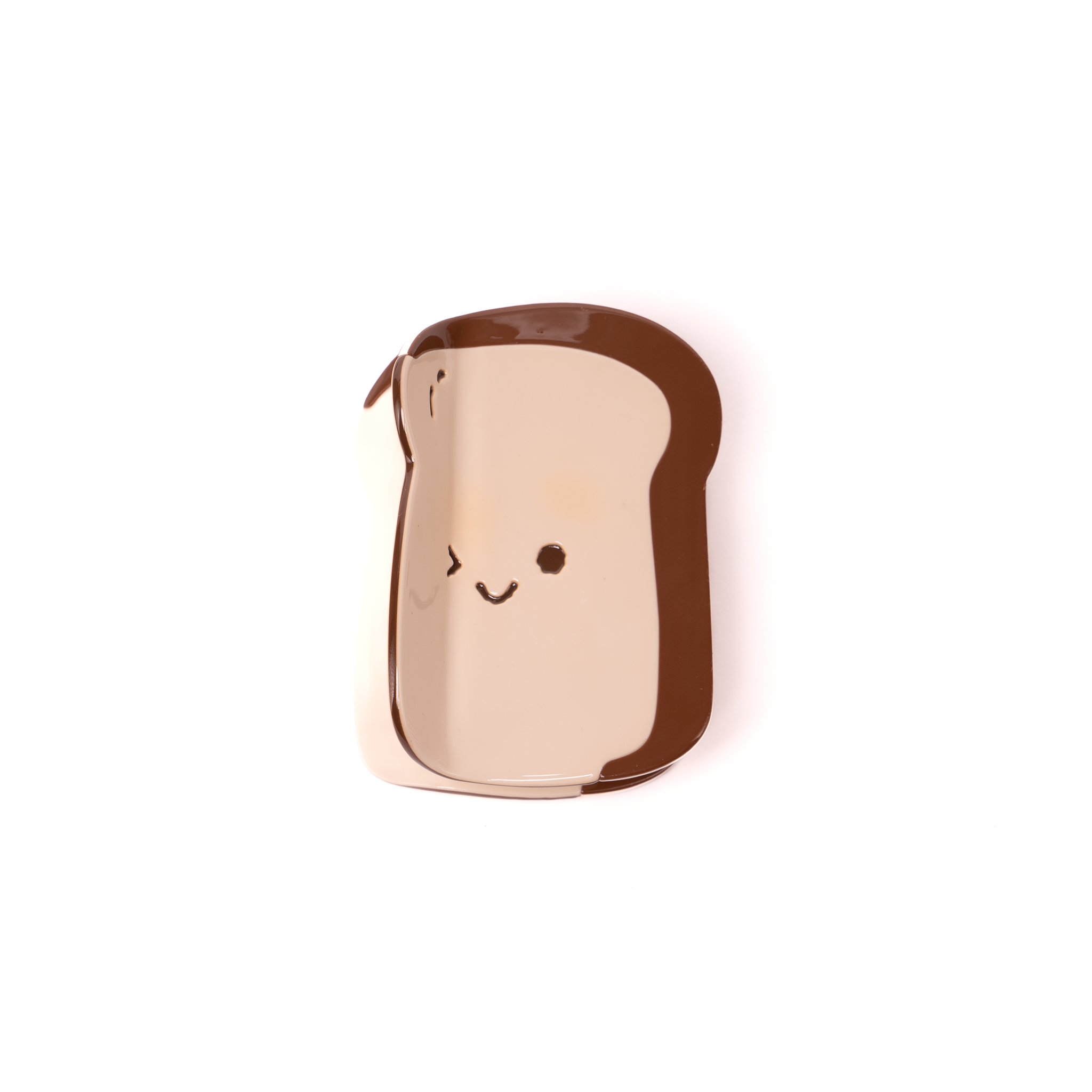 Bread Slice Hair Claw – White