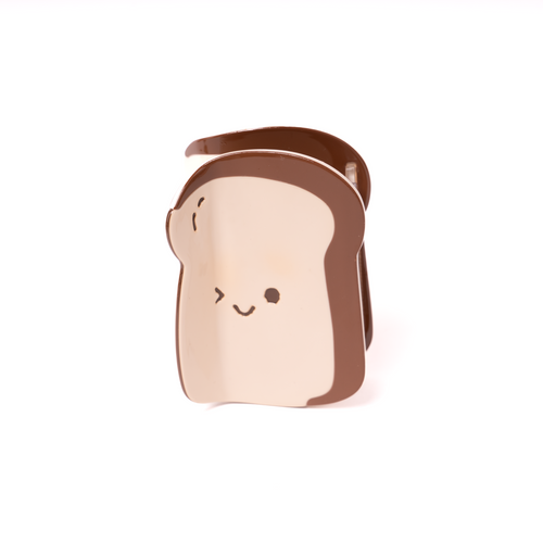 Bread Slice Hair Claw – White