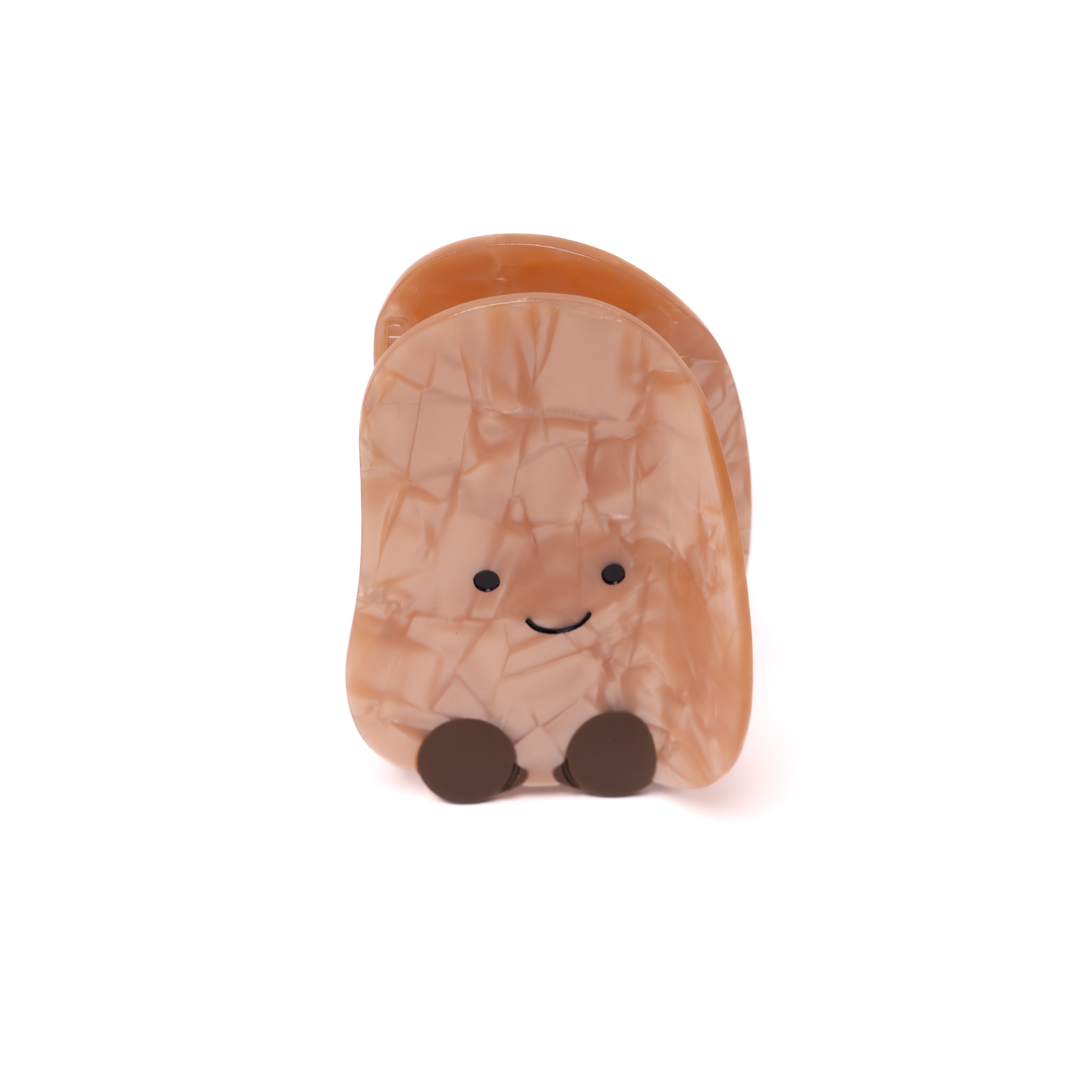 Potato Hair Claw – Marbled Brown