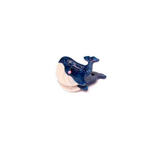 Blue Whale Mini Hair Claw