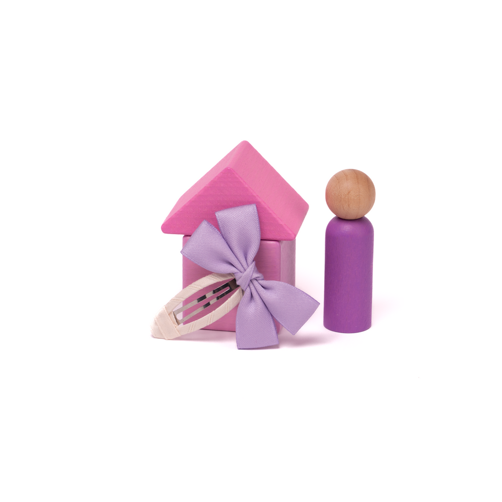 Fabric Butterfly Hair Clip – Solid Colors