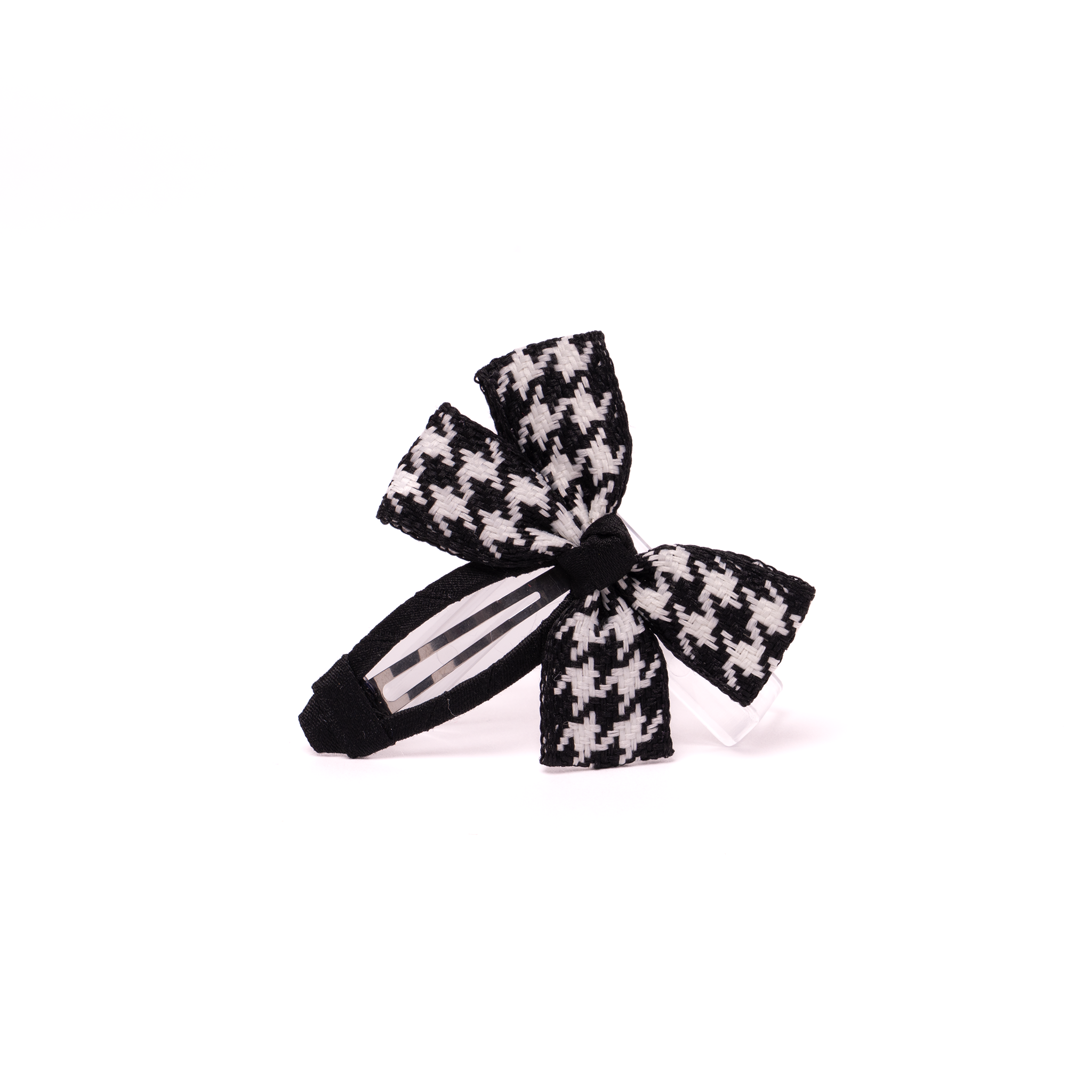 Fabric Butterfly Hair Clip – Houndstooth