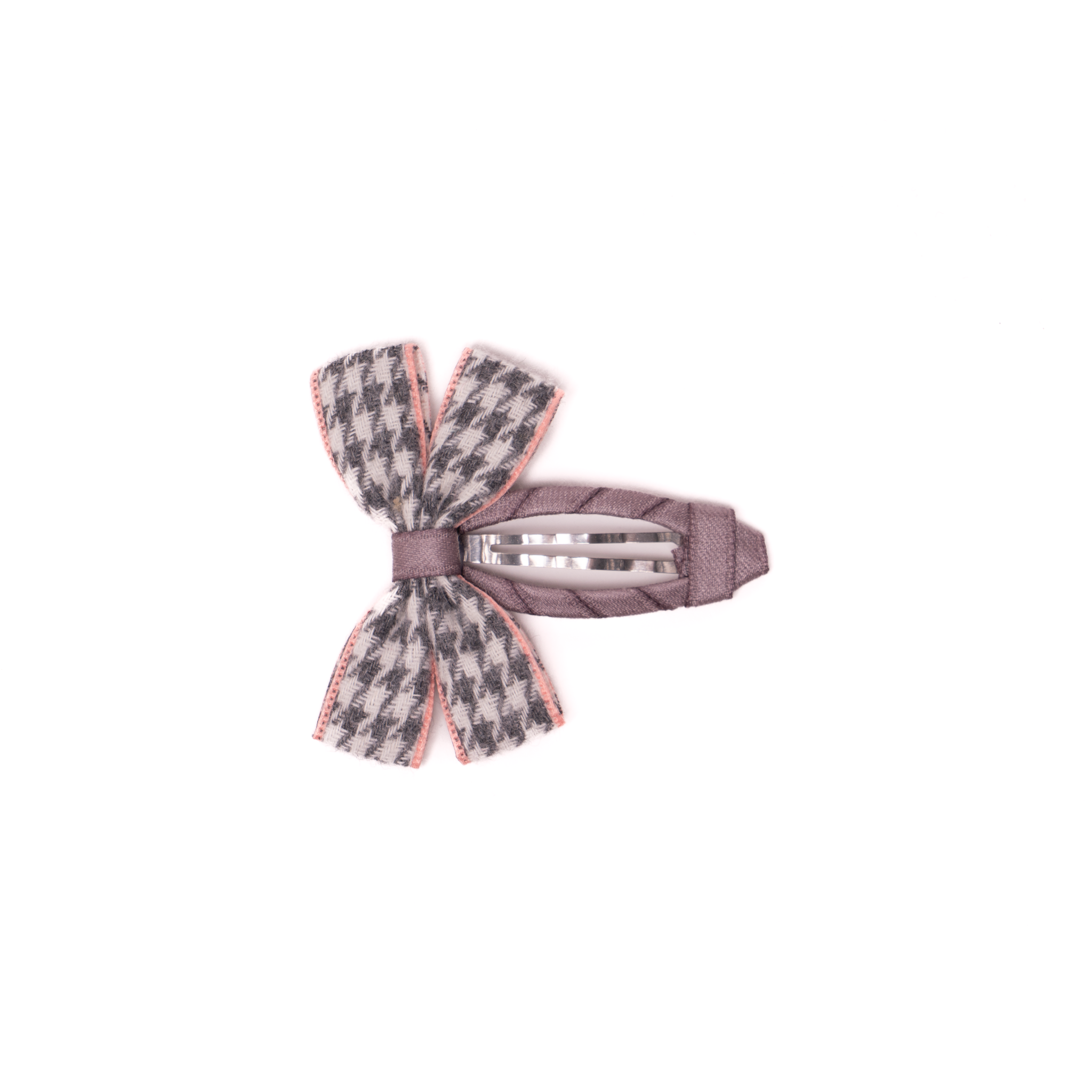 Fabric Butterfly Hair Clip – Houndstooth