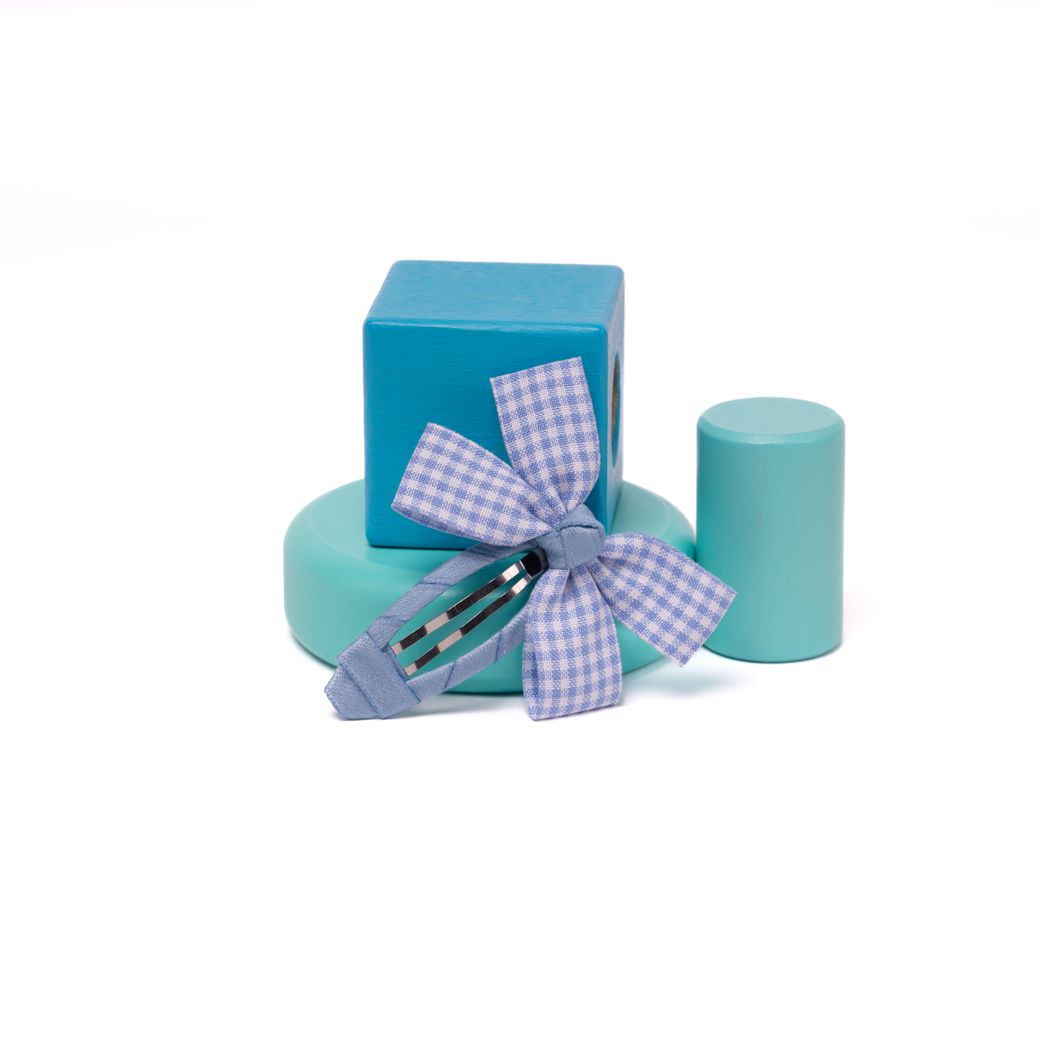 Fabric Butterfly Hair Clip – Plaid