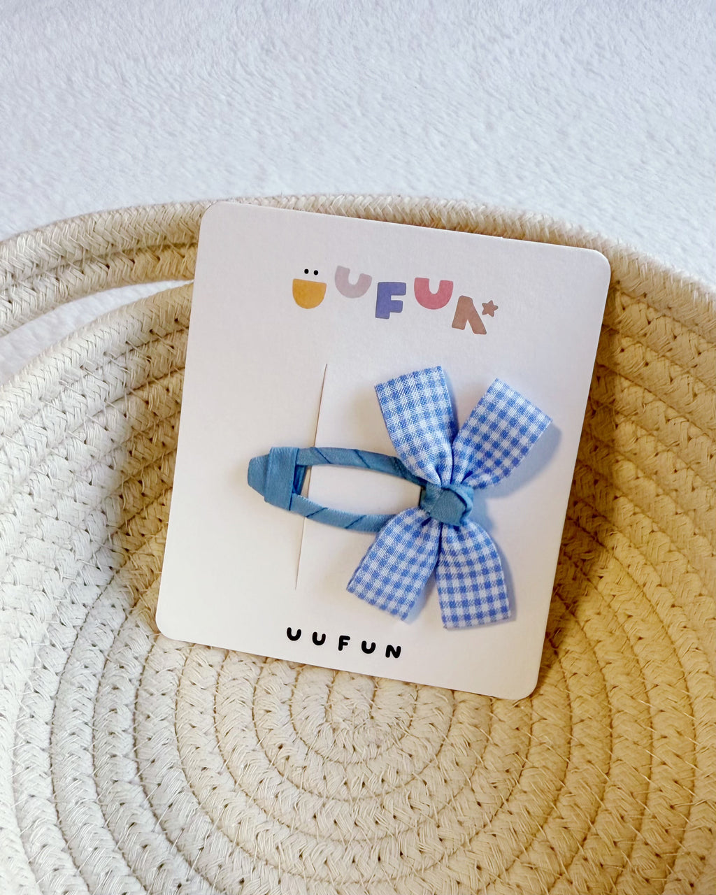 Fabric Butterfly Hair Clip – Plaid