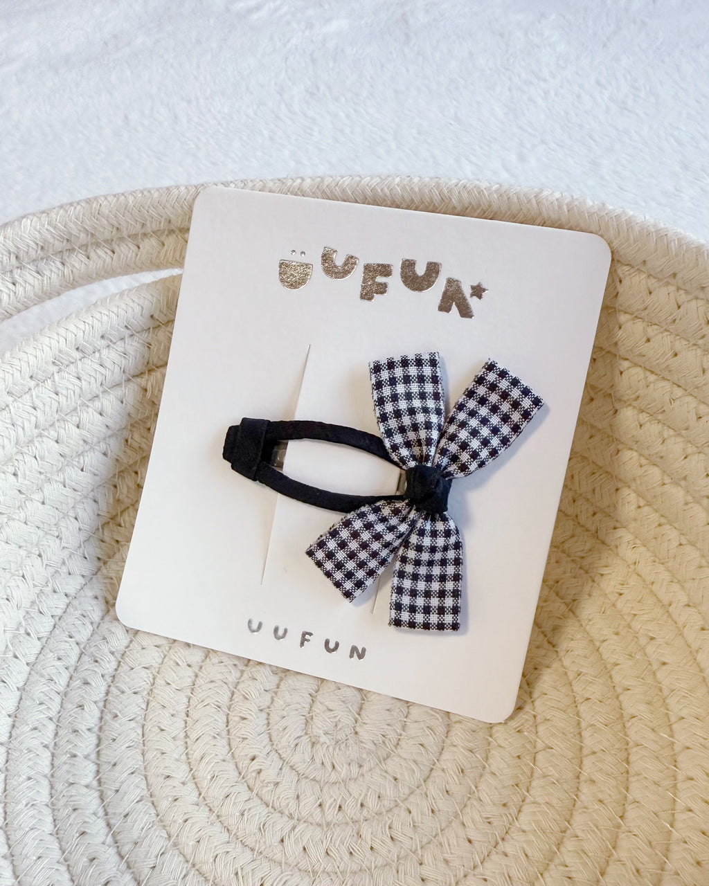 Fabric Butterfly Hair Clip – Plaid