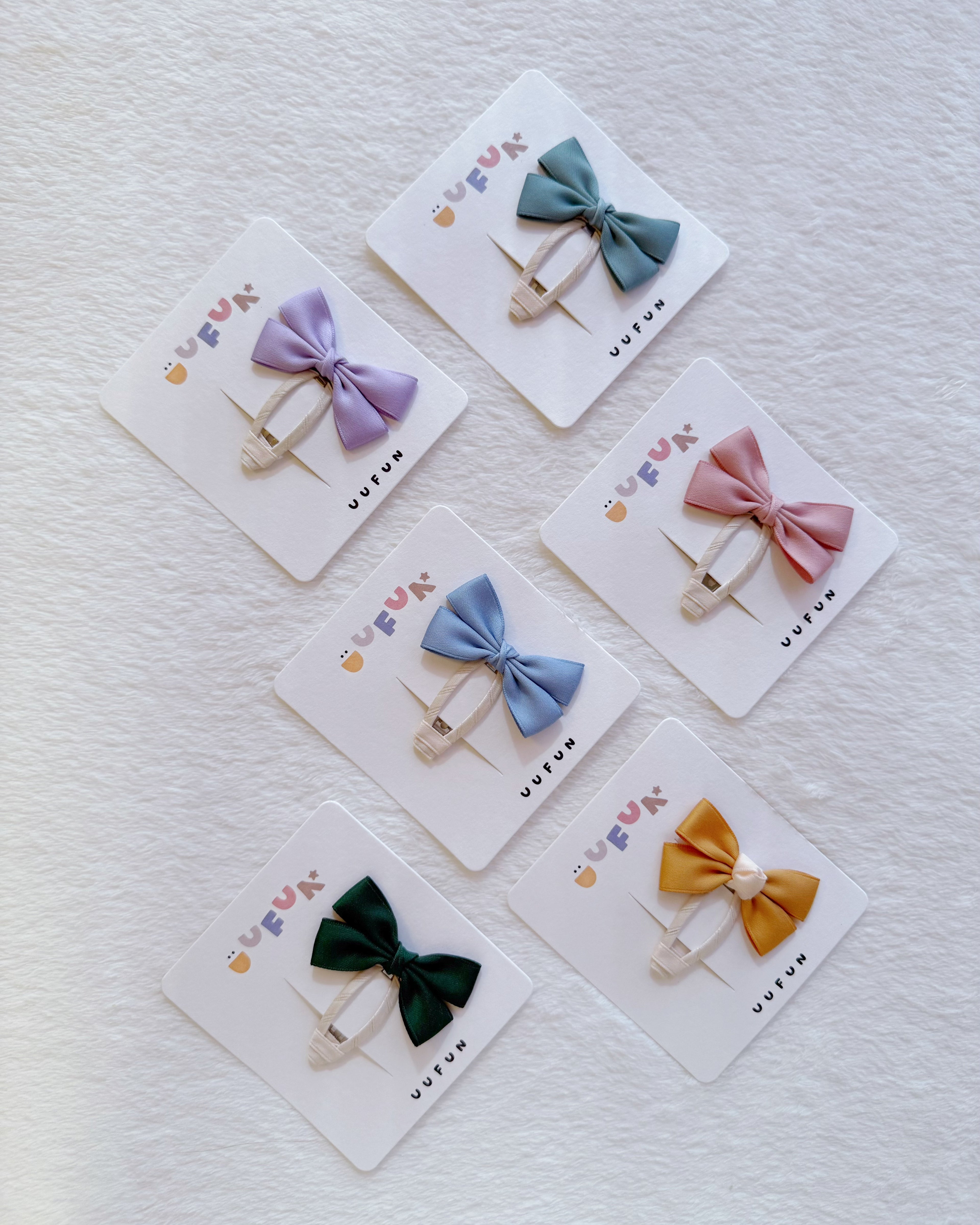 Fabric Butterfly Hair Clip – Solid Colors