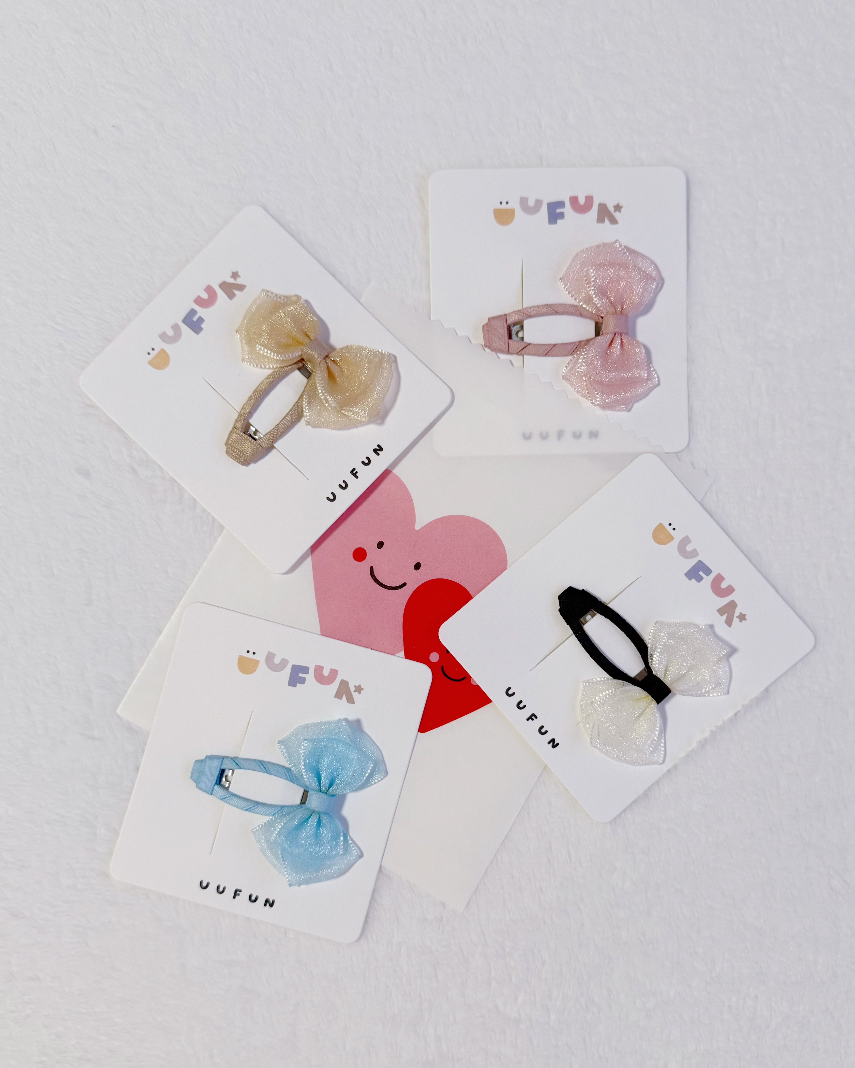 Fabric Butterfly Hair Clip – Sheer Gauze