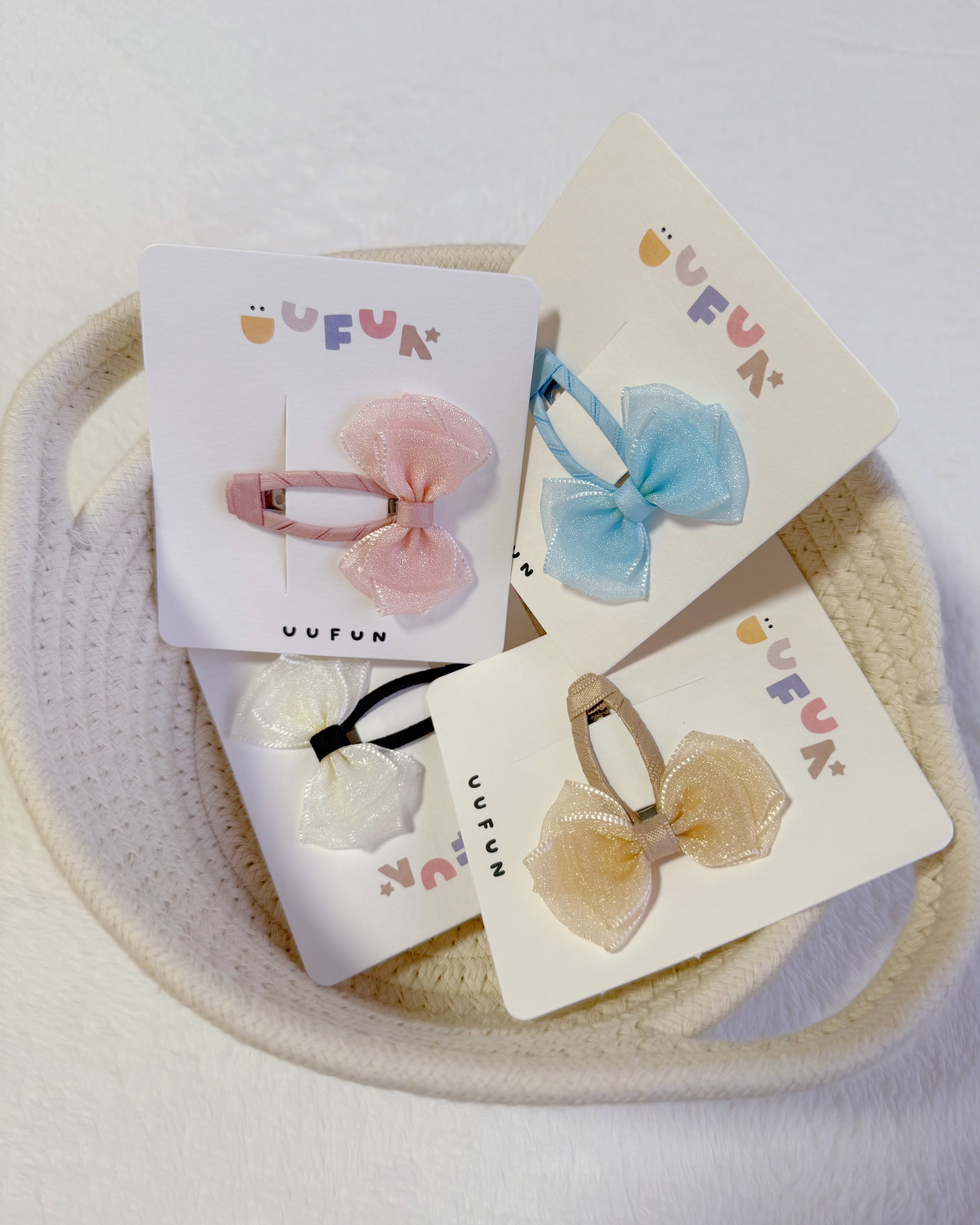 Fabric Butterfly Hair Clip – Sheer Gauze